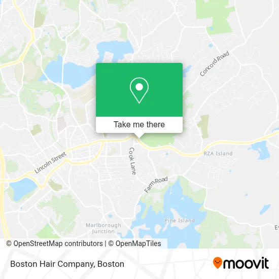 Boston Hair Company map