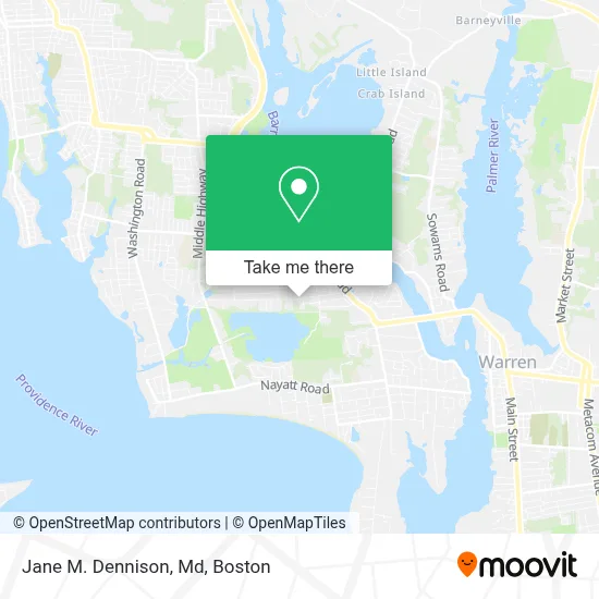 Jane M. Dennison, Md map