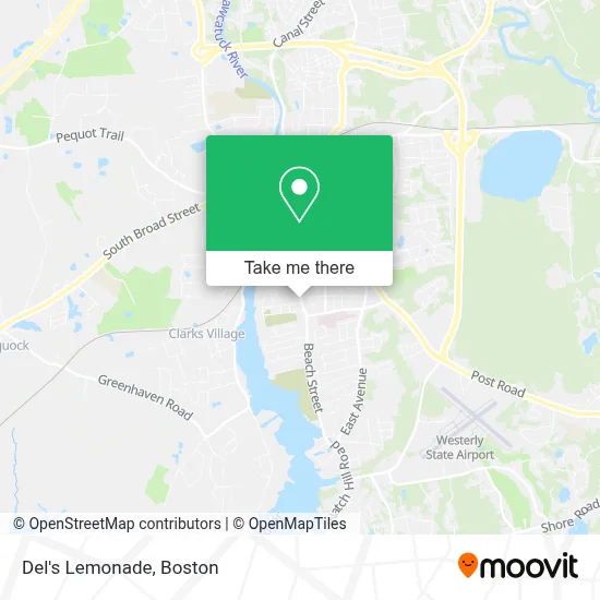 Del's Lemonade map