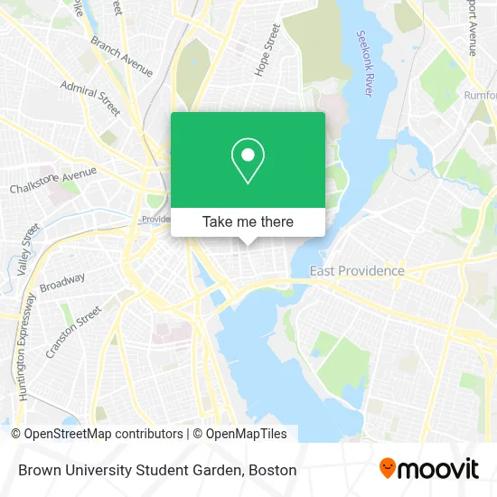 Brown University Student Garden map