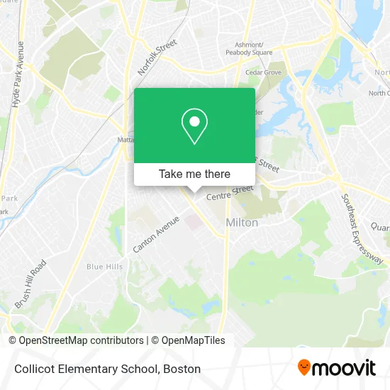Collicot Elementary School map
