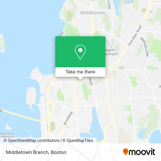 Middletown Branch map