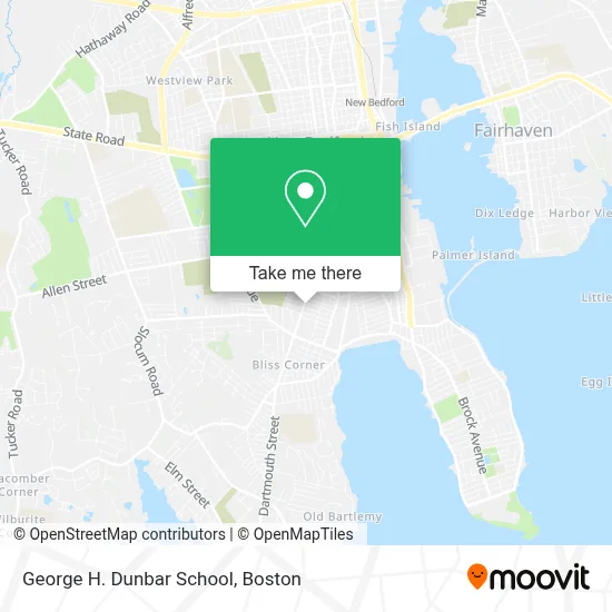 George H. Dunbar School map