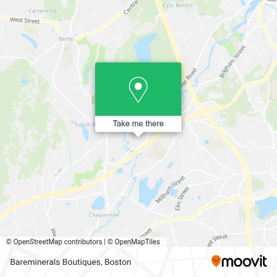 Bareminerals Boutiques map