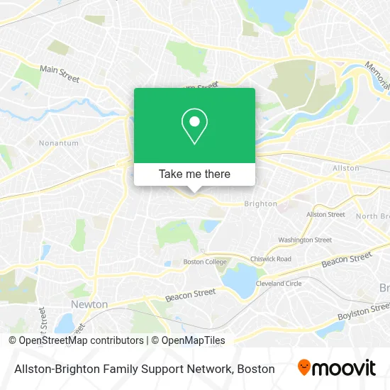 Allston-Brighton Family Support Network map