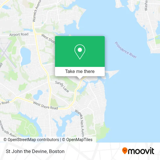 St John the Devine map