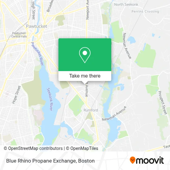 Blue Rhino Propane Exchange map
