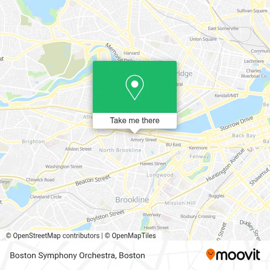 Boston Symphony Orchestra map
