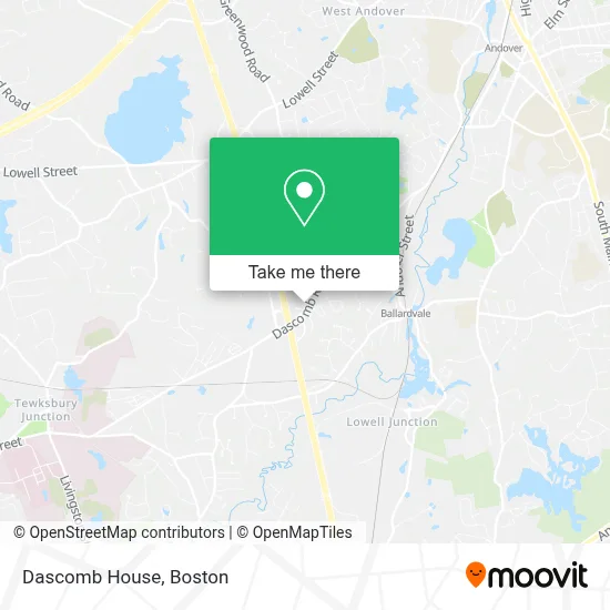 Dascomb House map