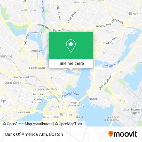 Bank Of America Atm map