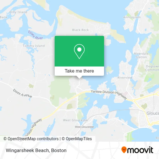 Wingarsheek Beach map