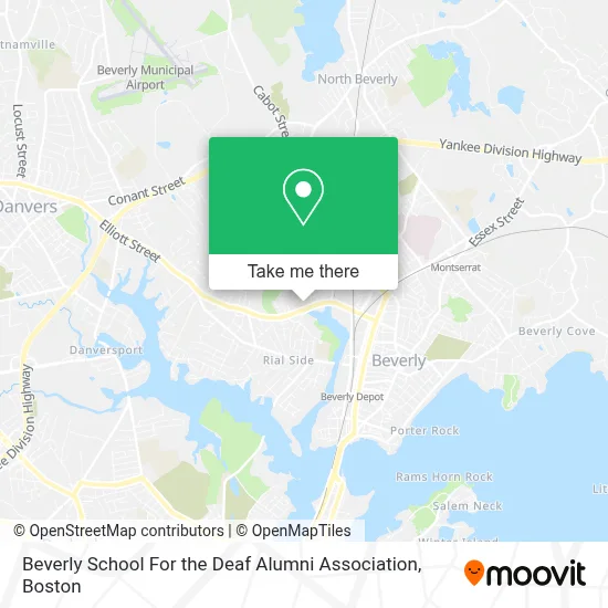 Beverly School For the Deaf Alumni Association map