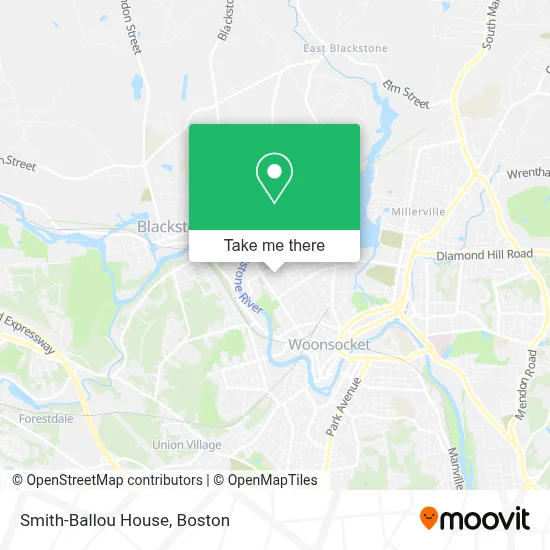 Smith-Ballou House map