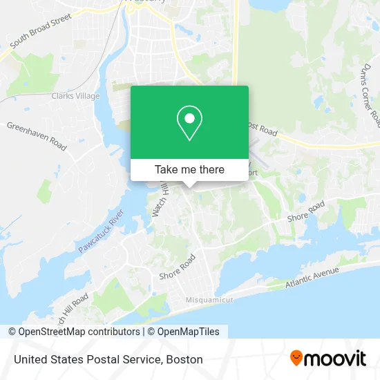 United States Postal Service map