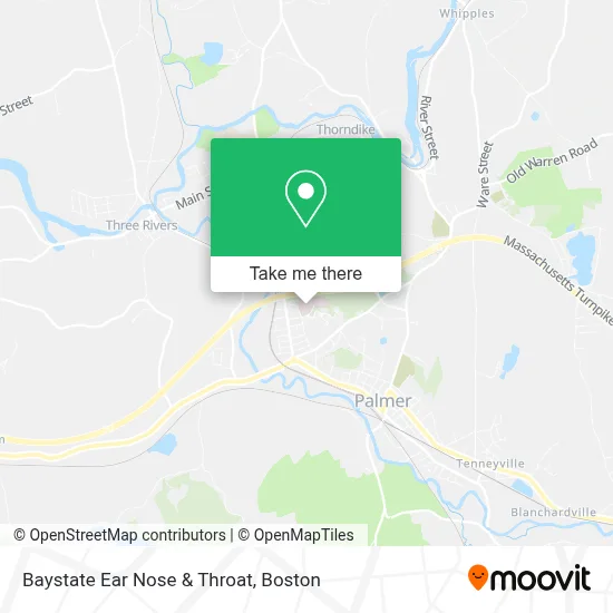 Baystate Ear Nose & Throat map