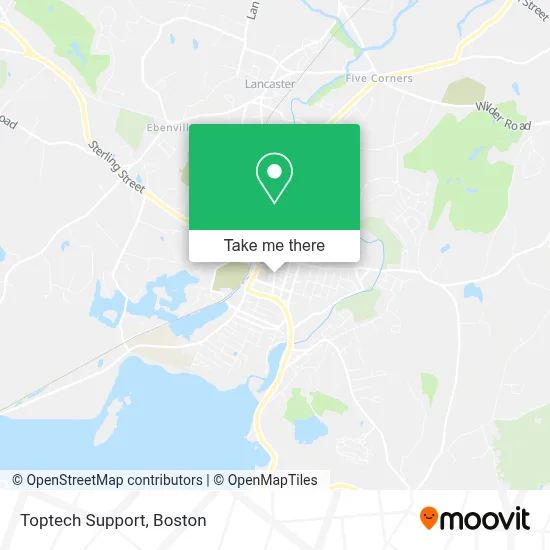Toptech Support map