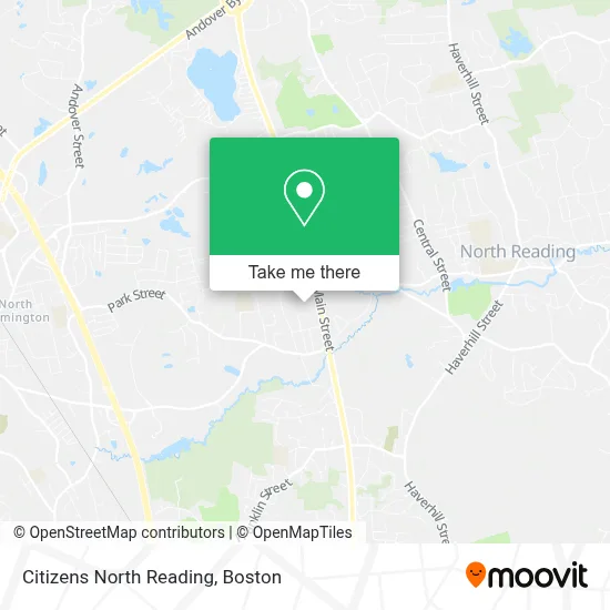 Citizens North Reading map
