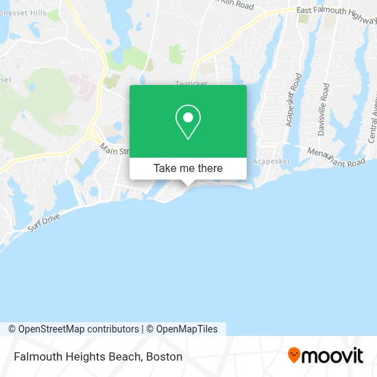 Falmouth Heights Beach map