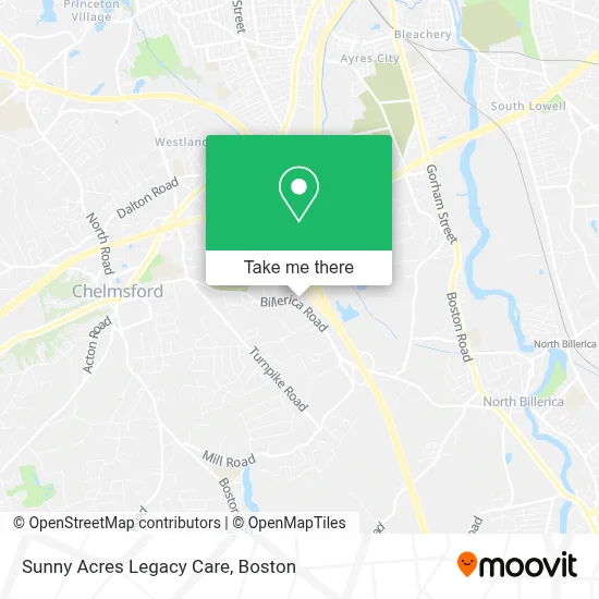 Sunny Acres Legacy Care map