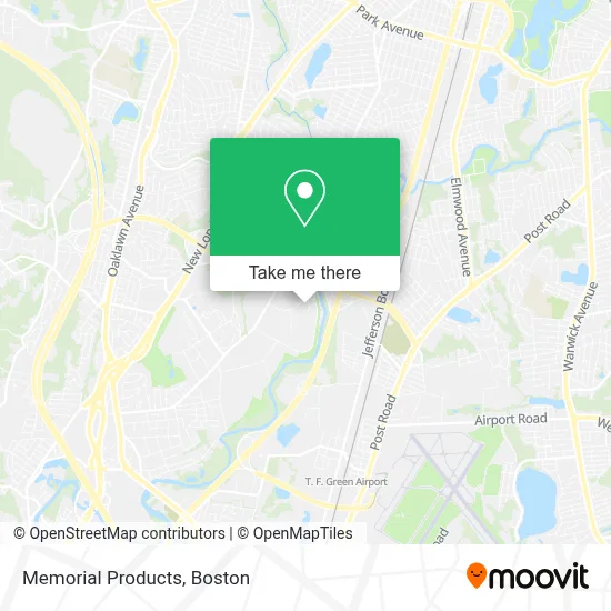 Memorial Products map