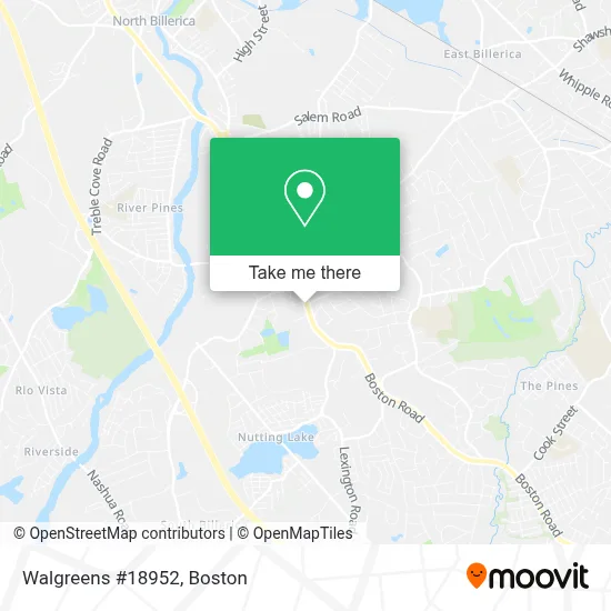 Walgreens #18952 map