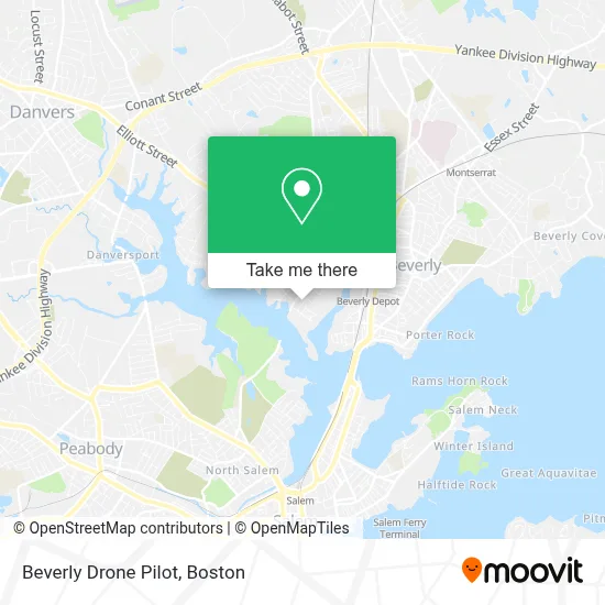 Beverly Drone Pilot map
