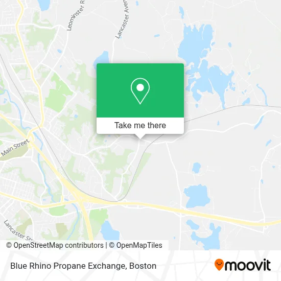 Blue Rhino Propane Exchange map