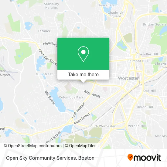 Open Sky Community Services map