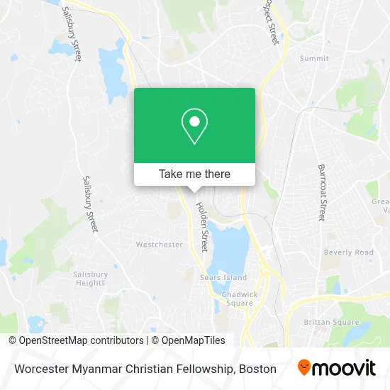 Worcester Myanmar Christian Fellowship map