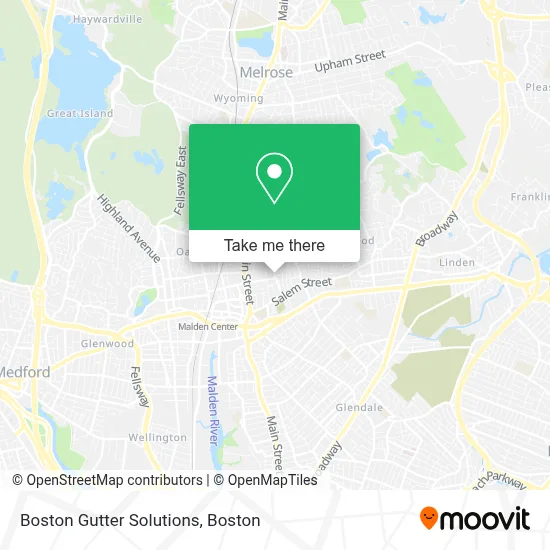 Boston Gutter Solutions map