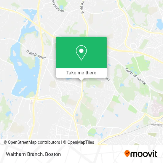 Waltham Branch map