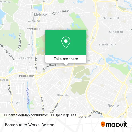 Boston Auto Works map