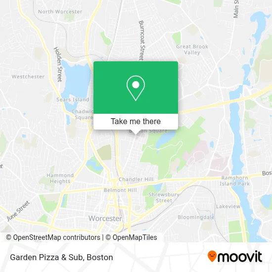 Garden Pizza & Sub map