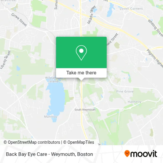 Back Bay Eye Care - Weymouth map