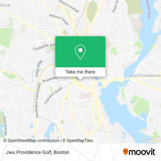 Jwu Providence Golf map