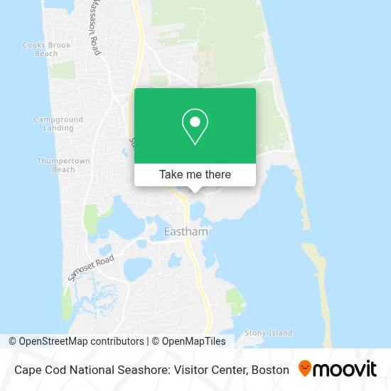 Cape Cod National Seashore: Visitor Center map