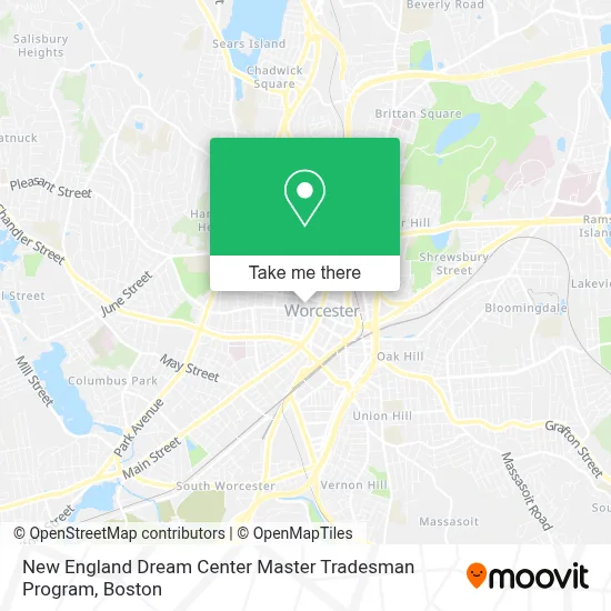 New England Dream Center Master Tradesman Program map