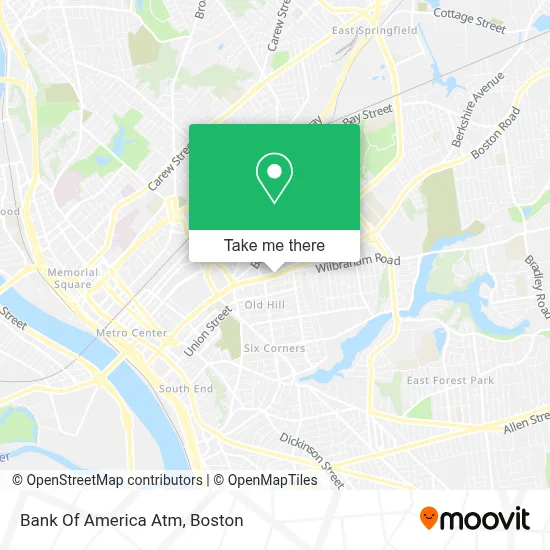Bank Of America Atm map
