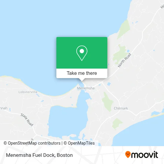 Menemsha Fuel Dock map