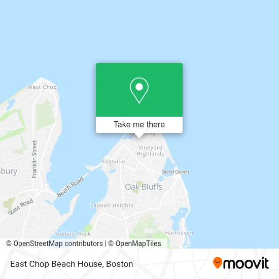 East Chop Beach House map