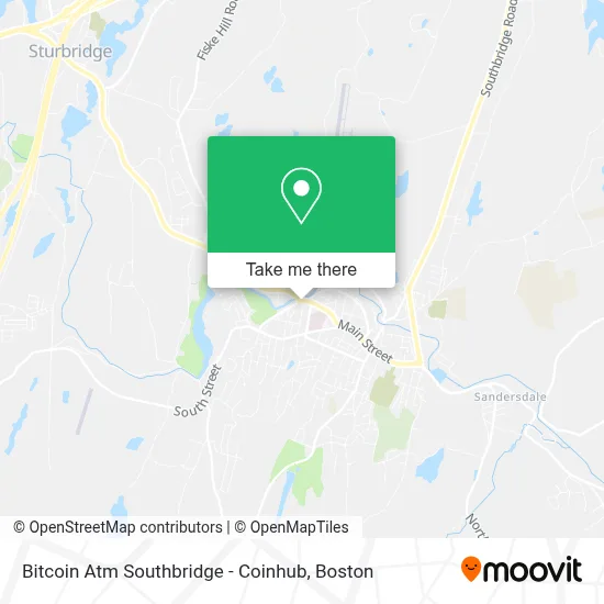 Bitcoin Atm Southbridge - Coinhub map