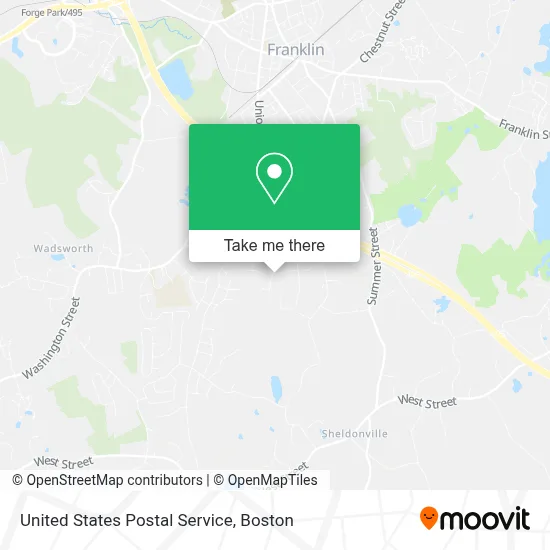 United States Postal Service map