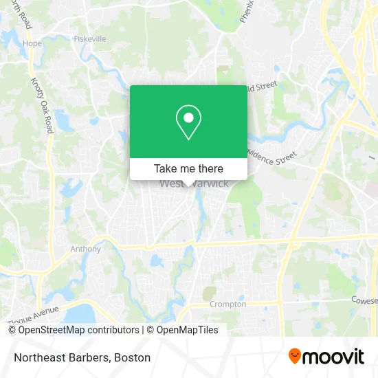 Northeast Barbers map