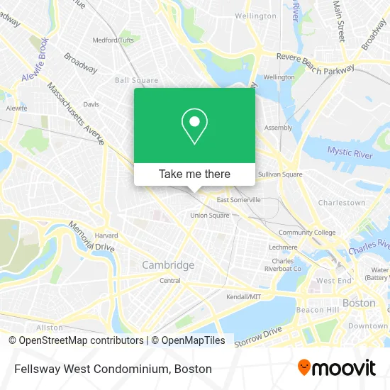 Fellsway West Condominium map