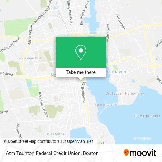 Atm Taunton Federal Credit Union map