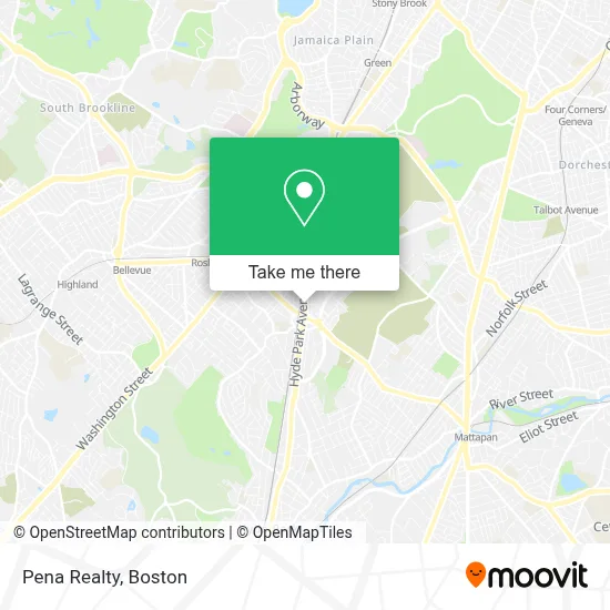 Pena Realty map