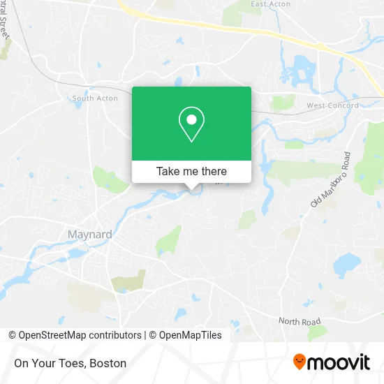 On Your Toes map