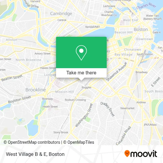 West Village B & E map