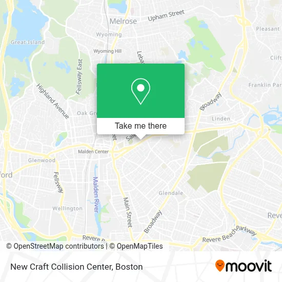 New Craft Collision Center map