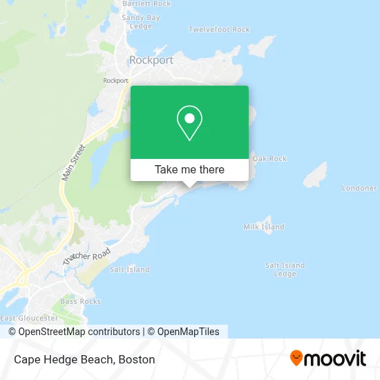 Cape Hedge Beach map